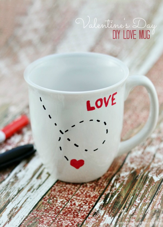 DIY Love Mug For Valentines Day