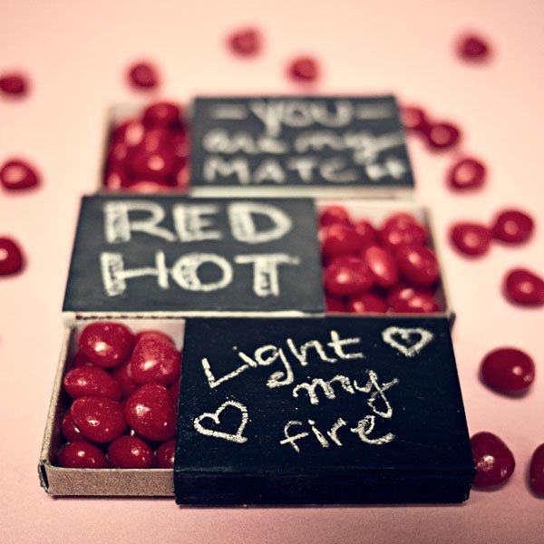 A Red Hot Valentine Treat Match Box