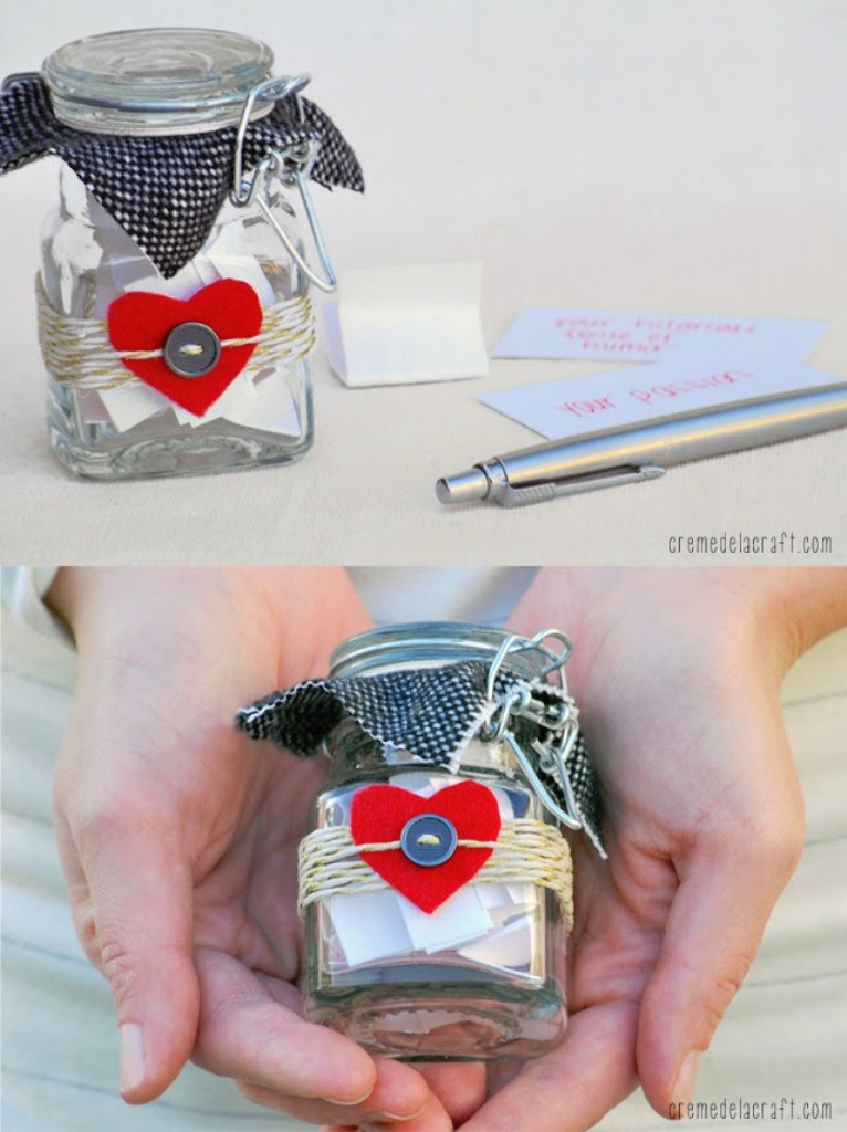 DIY Valentines Day Love You Jar