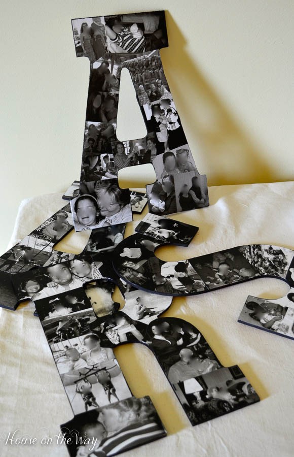 DIY Photo Collage Letters