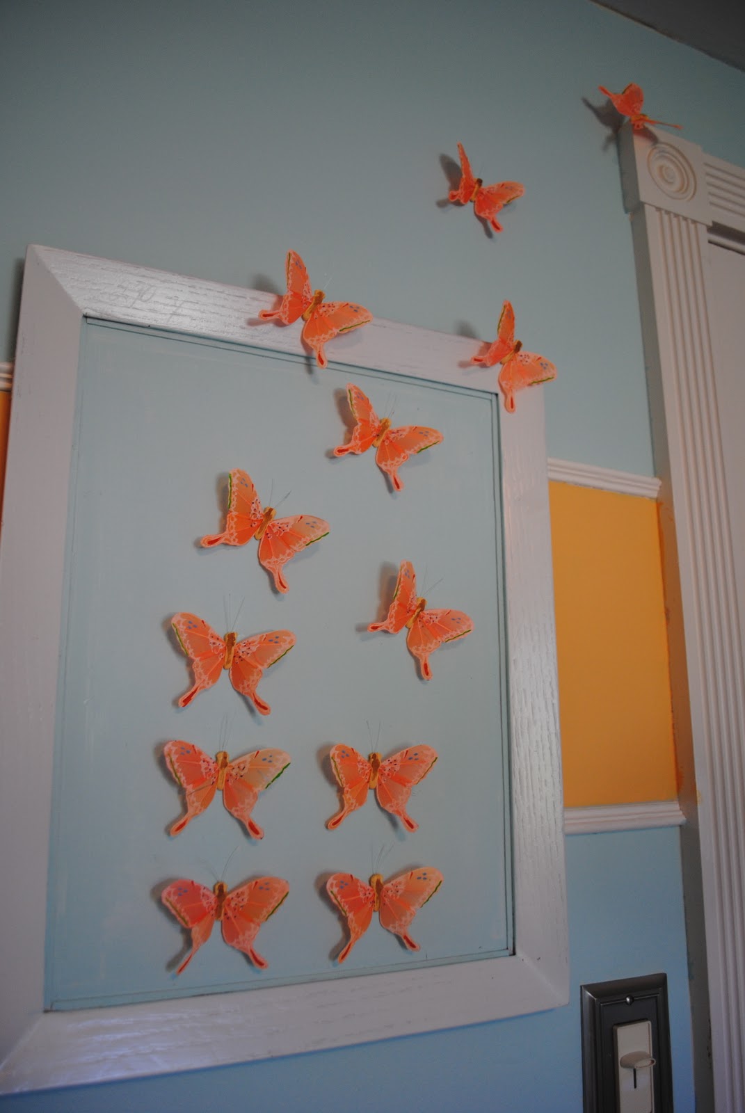 DIY Feather Butterfly Wall Art