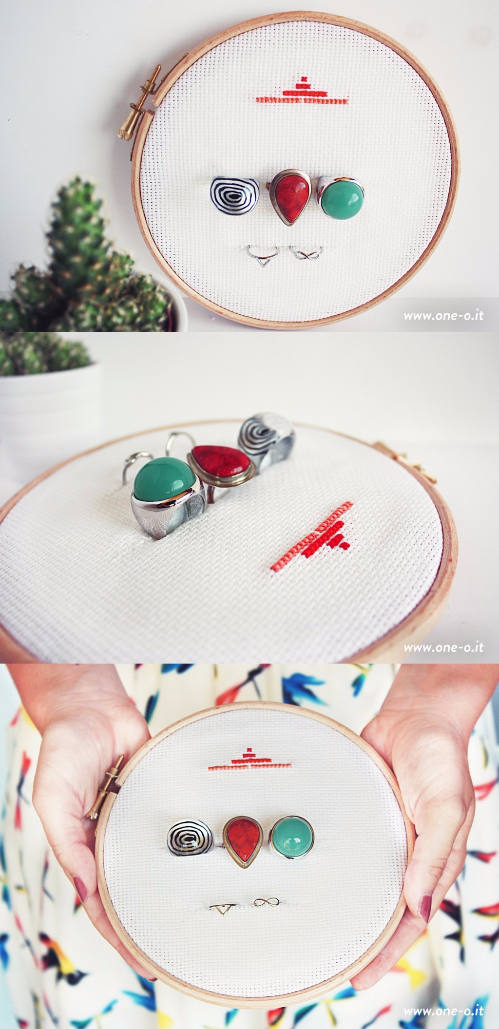 DIY Ring Holder With Embroidery Hoop