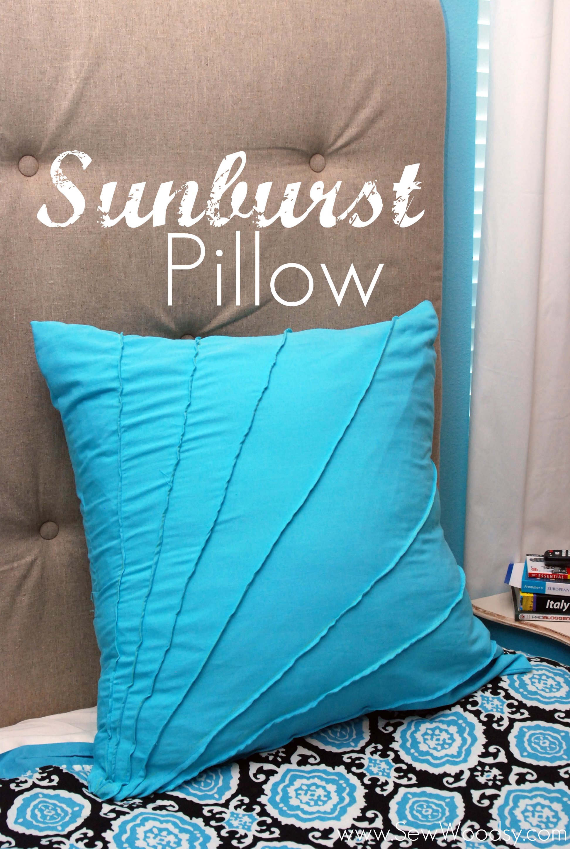 DIY Sunburst Pillow