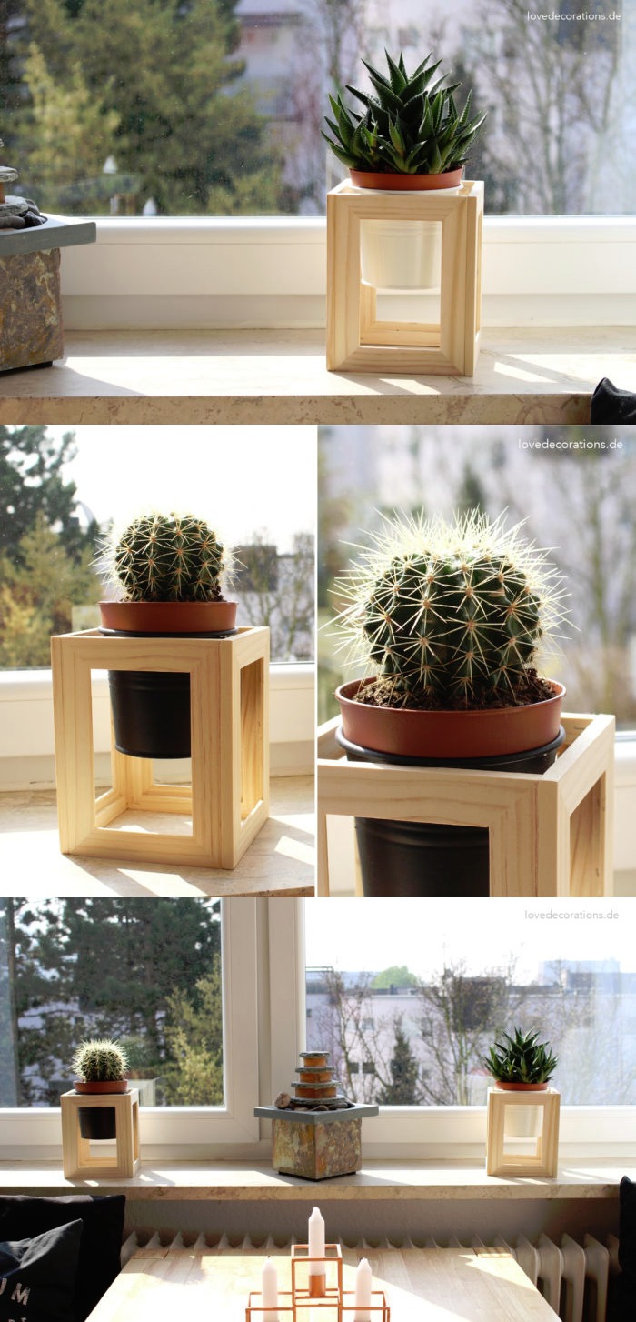 DIY Plant Stand From Photo Frame