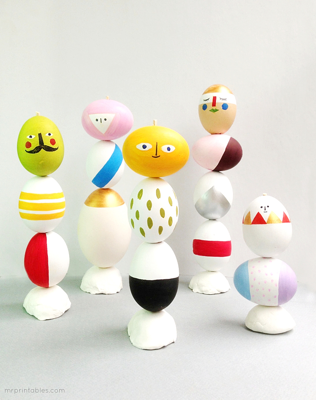 Mix Match Sculptures Easter Eggs