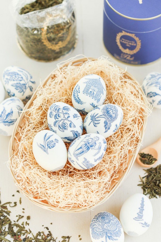 Blue China Tea Easter Eggs