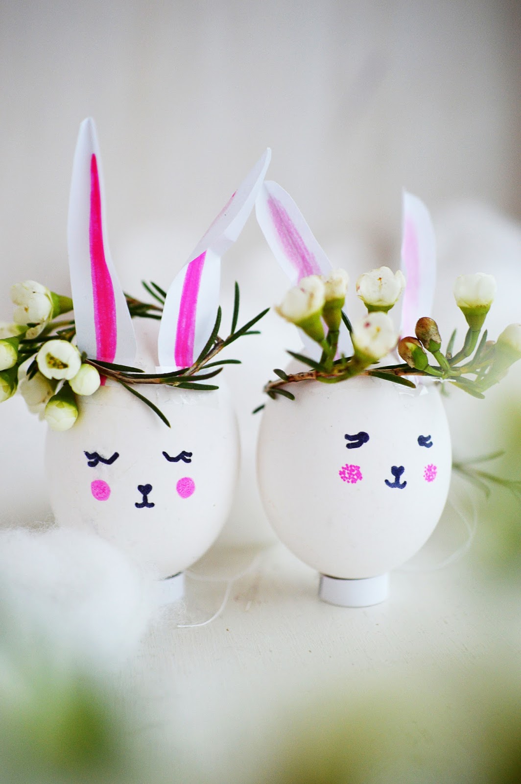 DIY Crowned Bunny Easter Eggs