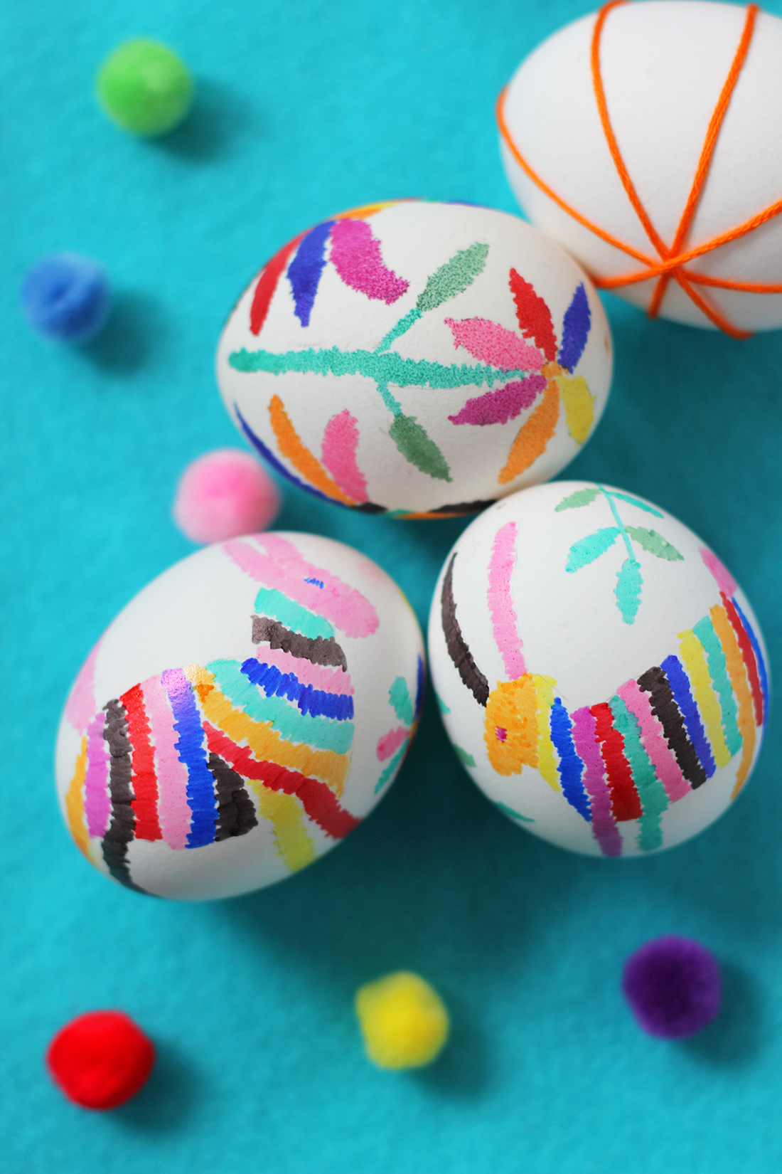 Otomi Print Easter Eggs