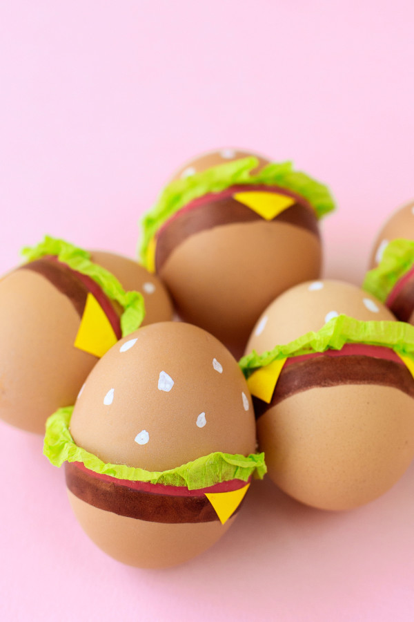DIY Burger Easter Eggs