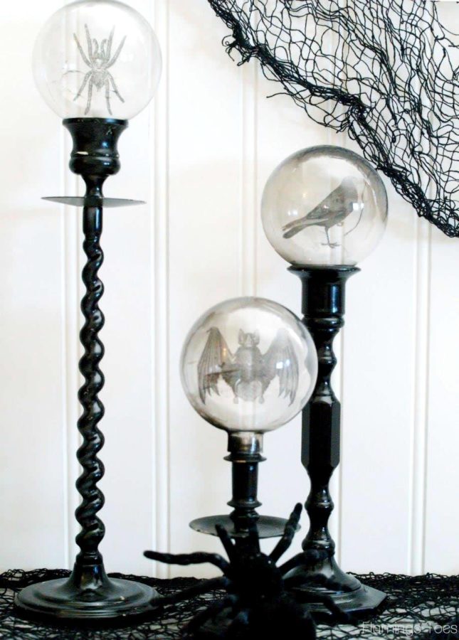 Black and White Halloween Decorations