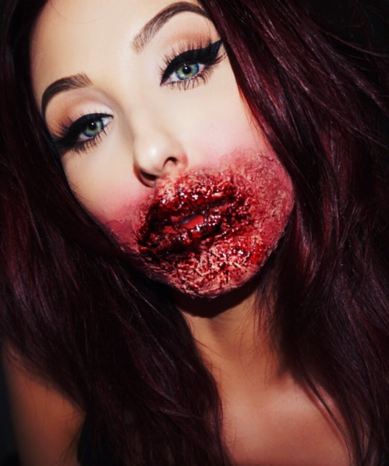 Glam Zombie Halloween Makeup