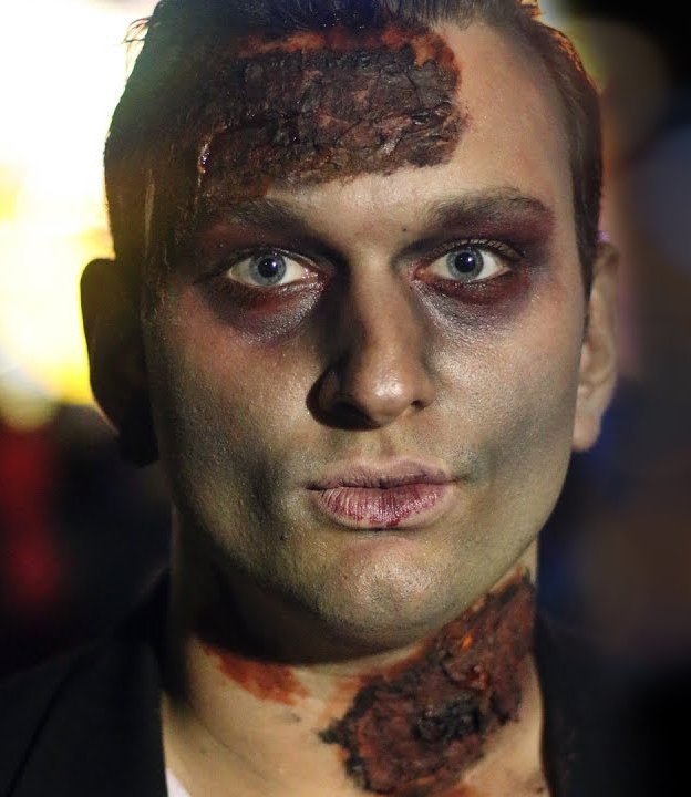Zombie Halloween Makeup For Men