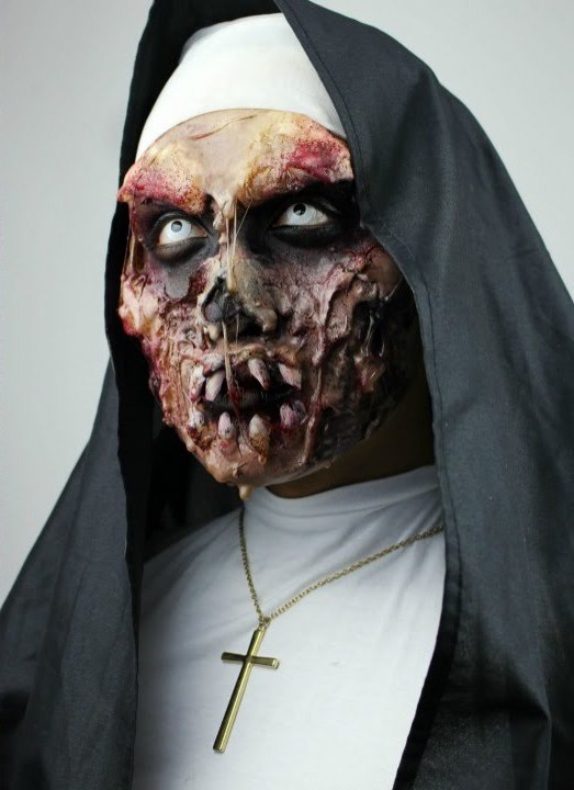 Zombie Nun Halloween Makeup