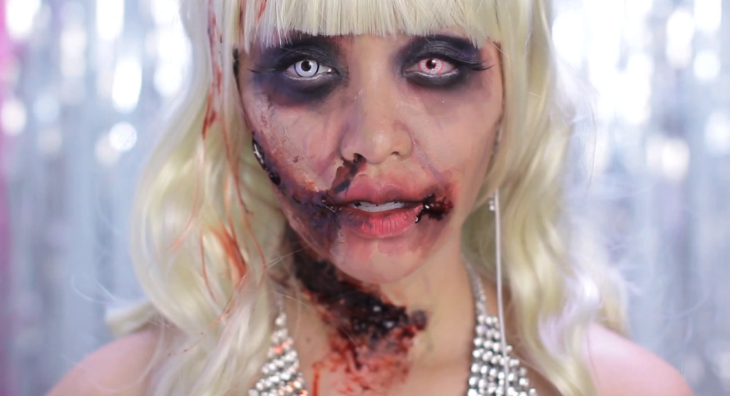 Zombie Barbie Makeup