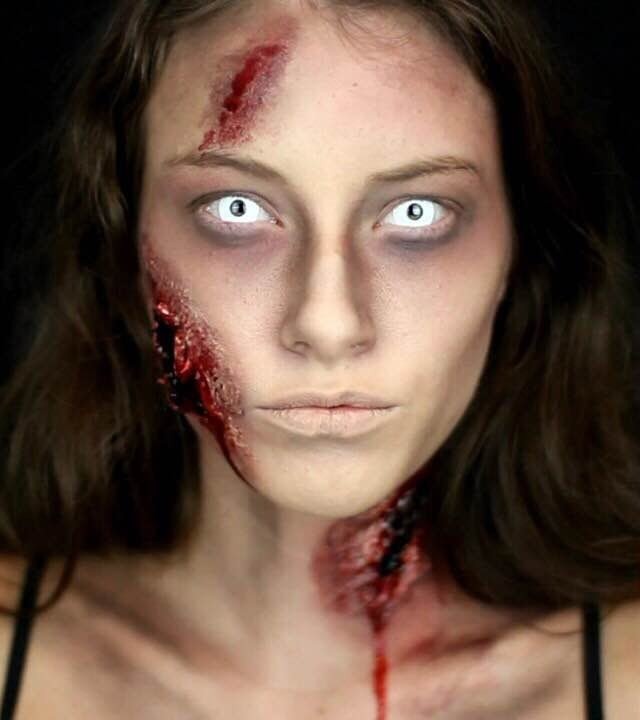 Easy Zombie Halloween Makeup