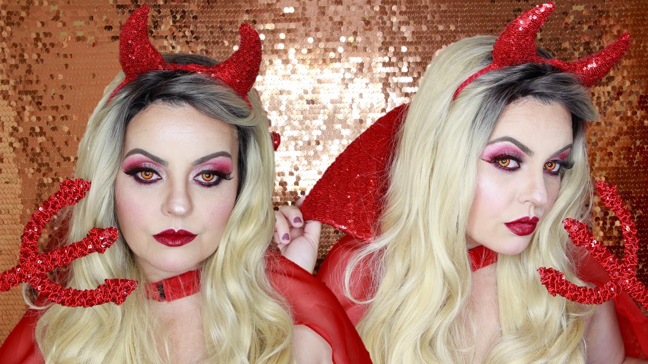 Red Devil Halloween Makeup