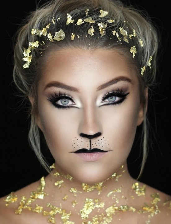 Gold Lion Halloween Makeup