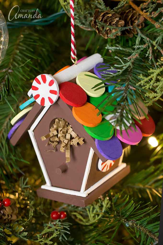 Gingerbread Birdhouse Ornament