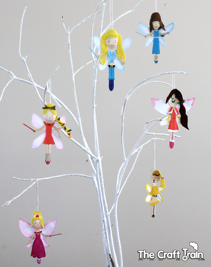 Rainbow Fairy Spoon Doll Ornaments