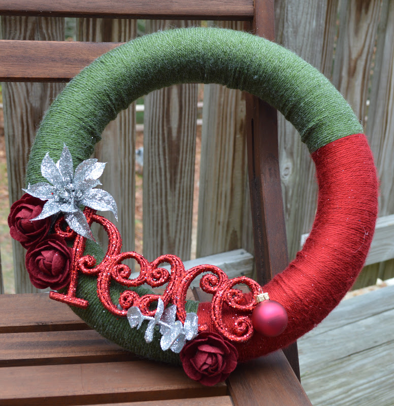 Christmas Yarn Wreath