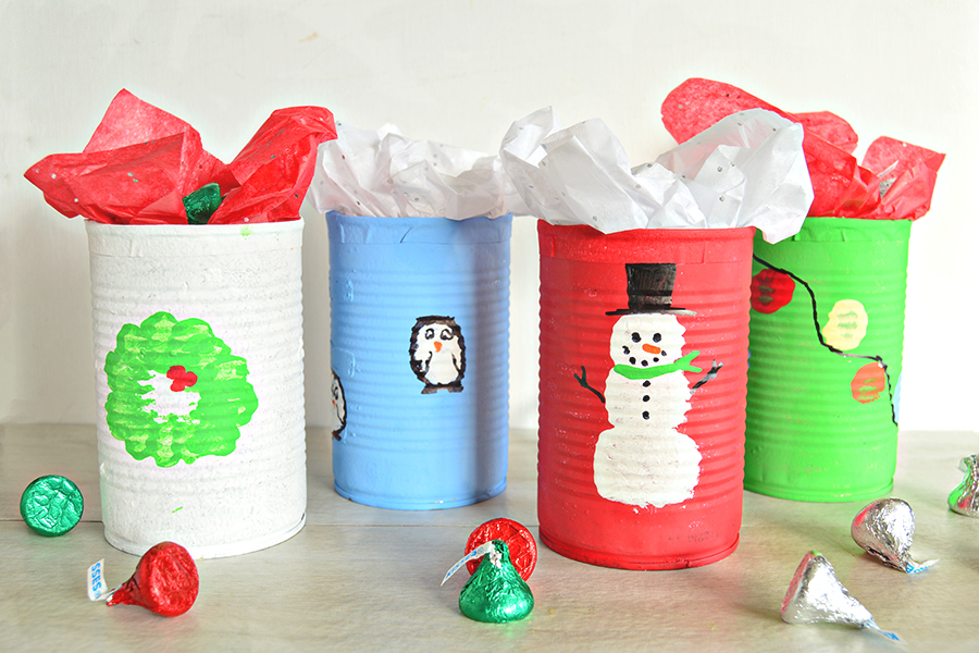 Christmas Candy Cans