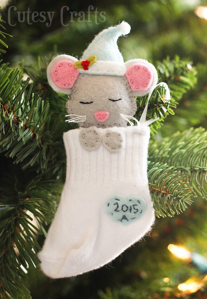 Baby Sock Ornaments