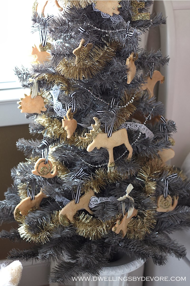 Christmas Tree With Salt Dough Ornaments
