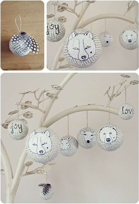 Animal Paper Ornaments