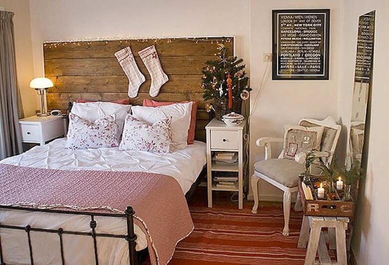 Scandinavian Christmas Bedroom