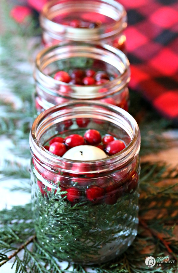 Cranberry Cedar Christmas Luminaries