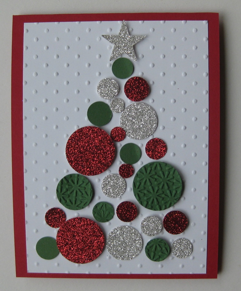 Glitter Christmas Tree Card