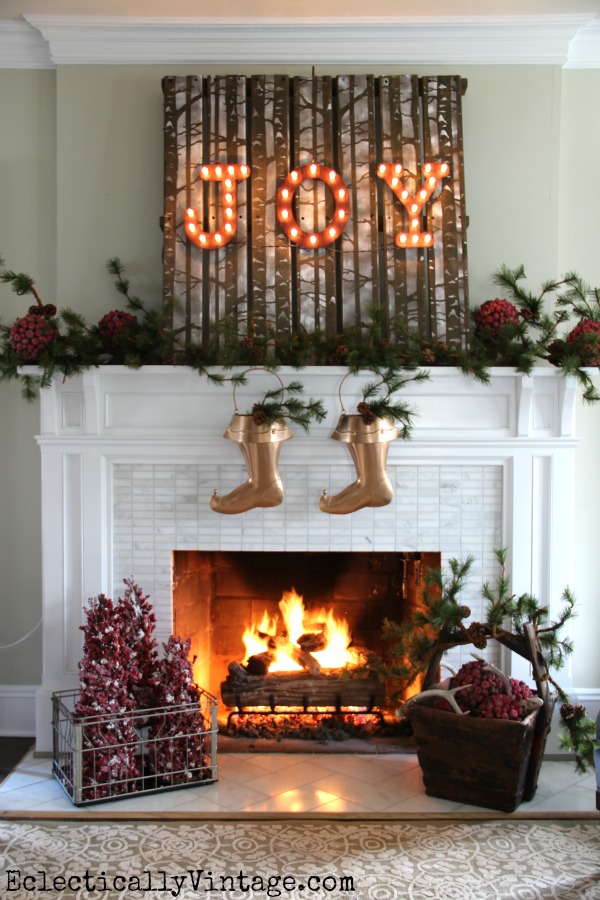 JOY Fireplace Decoration