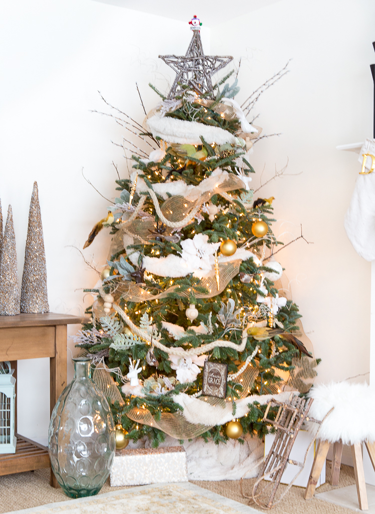 Gold & Cream Christmas Tree