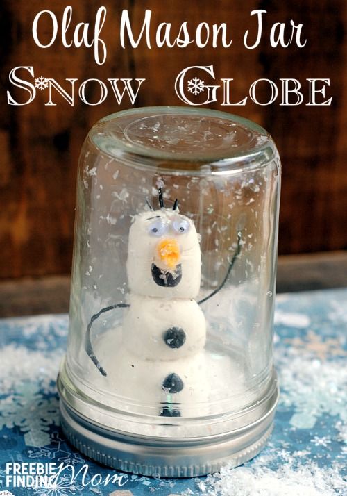 Mason Jar Snow Globe