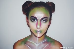 Alien Halloween Makeup Tutorial – Very Easy To DIY