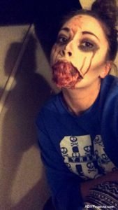 Blown Off Mouth Halloween Makeup Tutorial