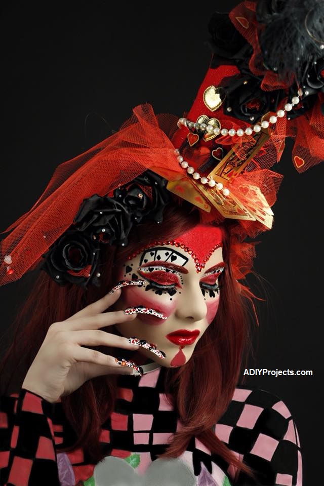 Queen of Hearts Halloween Makeup