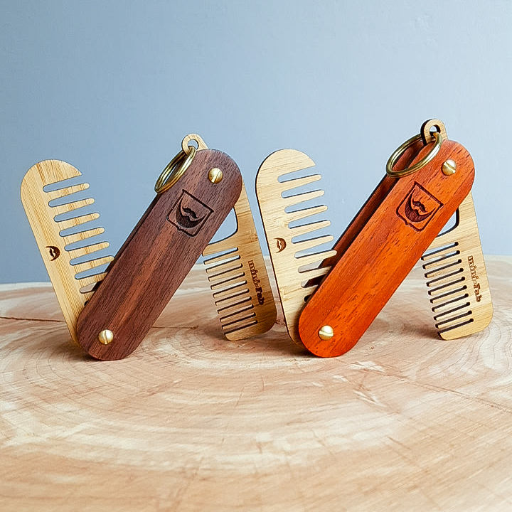 Beard Comb Keychain