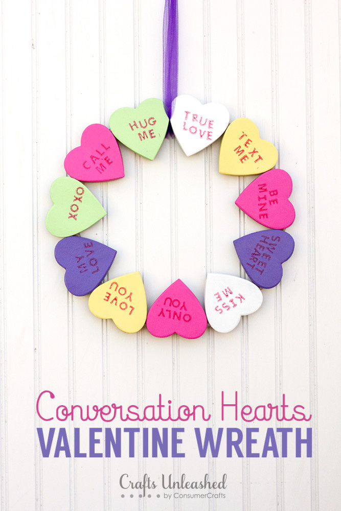 Conversation Heart Wreath