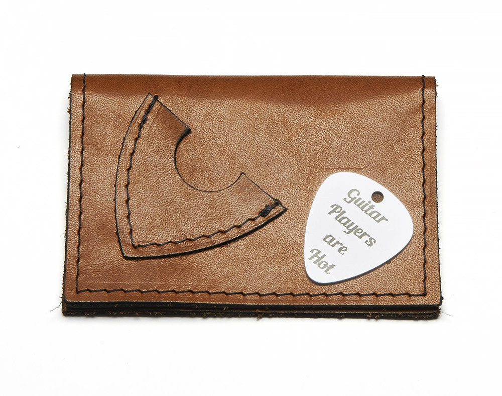 Personalized Leather Credit Card Pouch