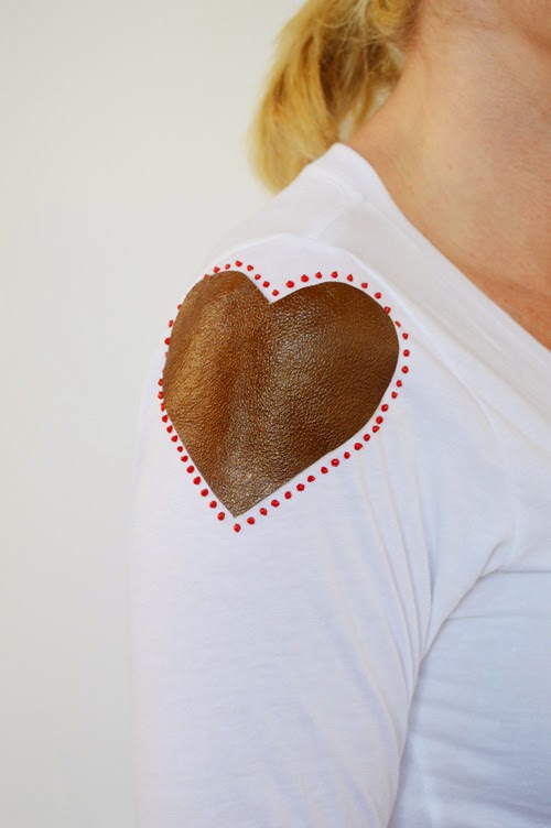 Leather Heart Shirt