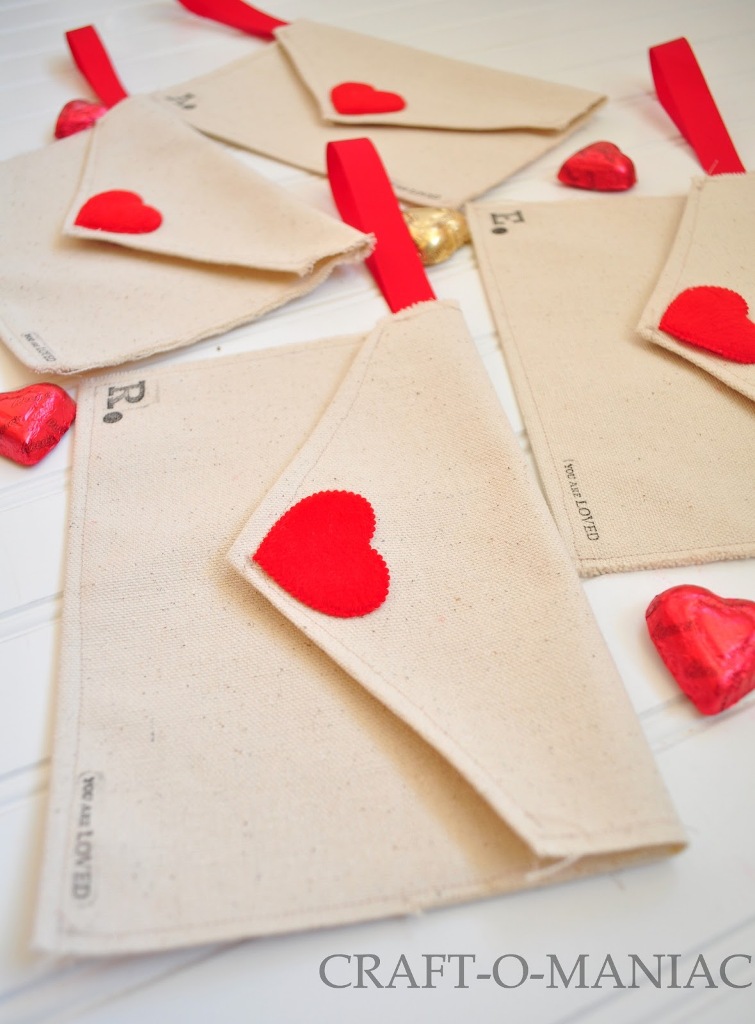 Fabric Envelopes Filled With Candies