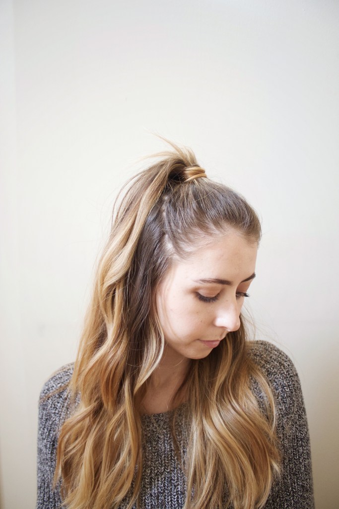 Girly and Textured Half Up Hair
