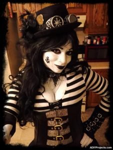 SteamPunk Mime Halloween Costume