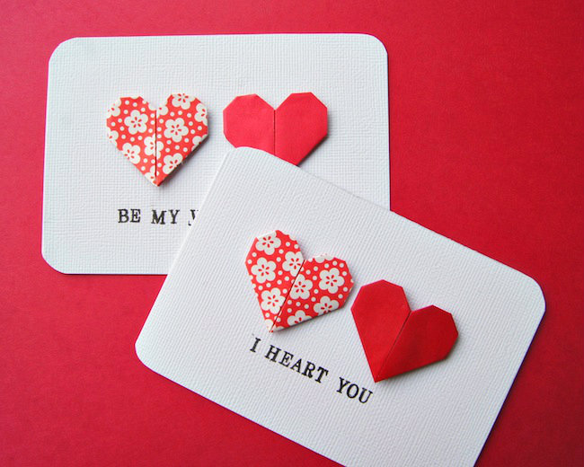 Origami Heart Cards