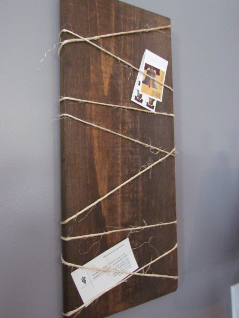 Wood Hanging Note Board