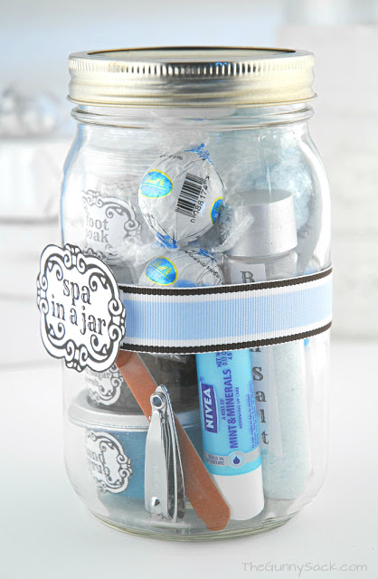 Fill A Mason Jar With Travel-Sized Beauty Products
