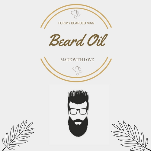 Beard oil label