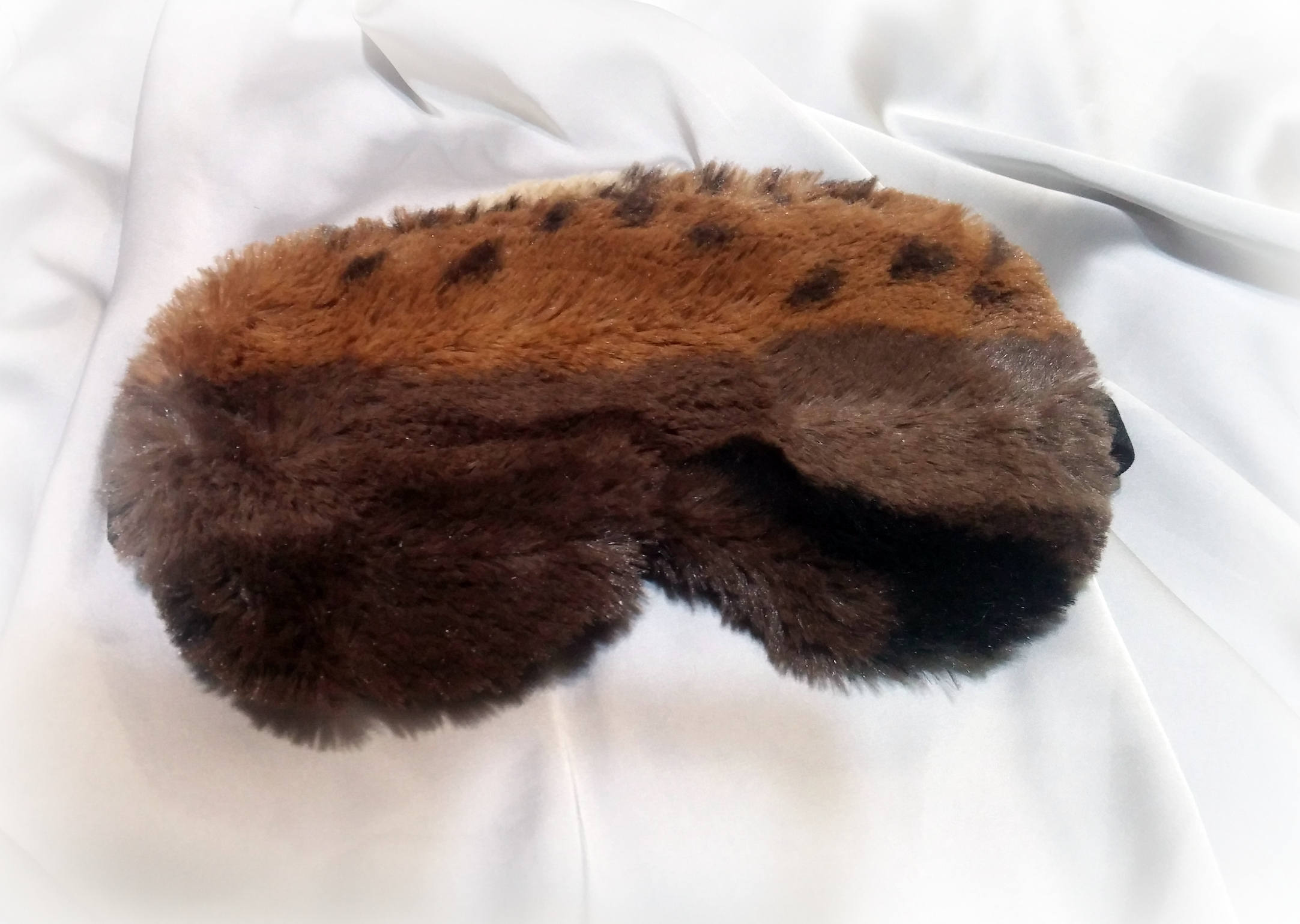 Brown Furry Sleep Mask