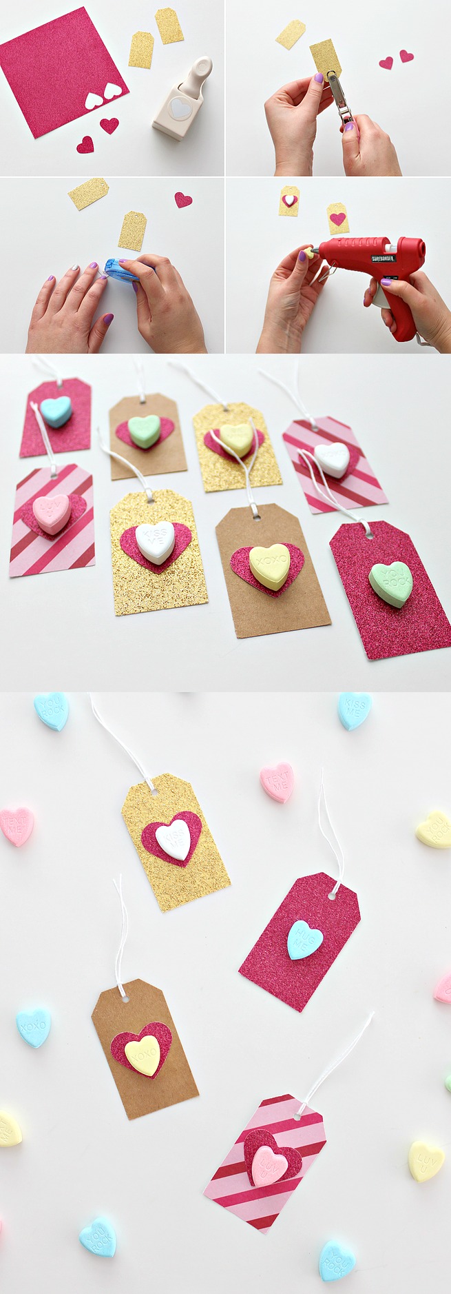 Conversation Heart Gift Tags Tutorial